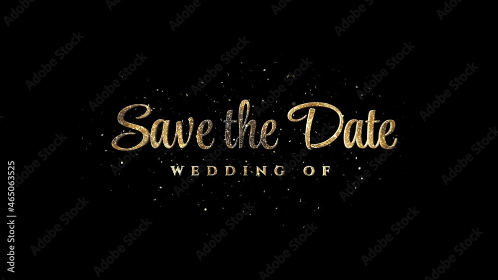 Save The Date Wedding Alpha Channel