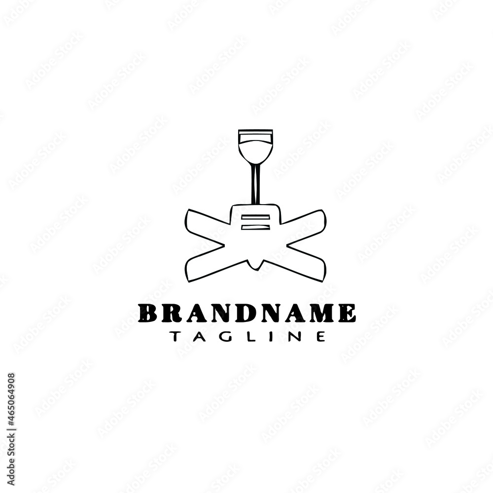 ceiling fan logo template icon black isolated vector illustration ceiling fan logo template icon black isolated vector illustration