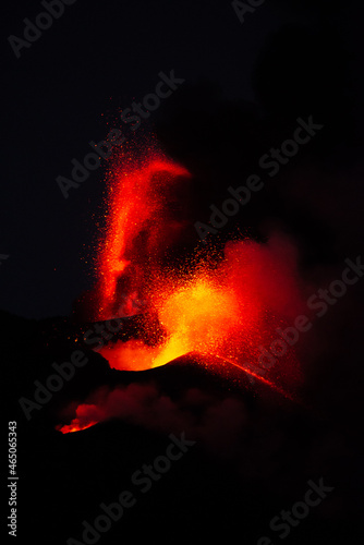 "La Palma" volcano eruption, in La Palma island (Canary Islands, Spain) - 20 october 2021.