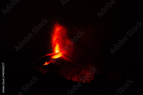 "La Palma" volcano eruption, in La Palma island (Canary Islands, Spain) - 20 october 2021.