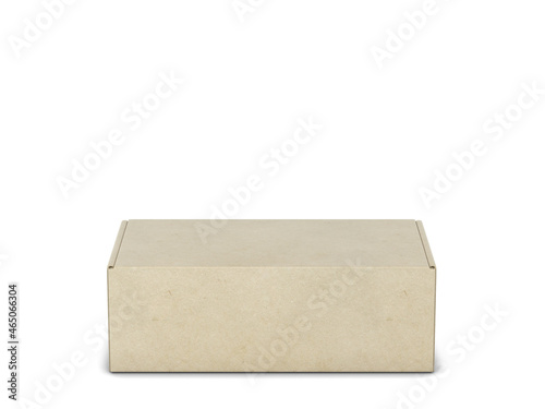 Blank tuck in flap packaging box mockup © montego6