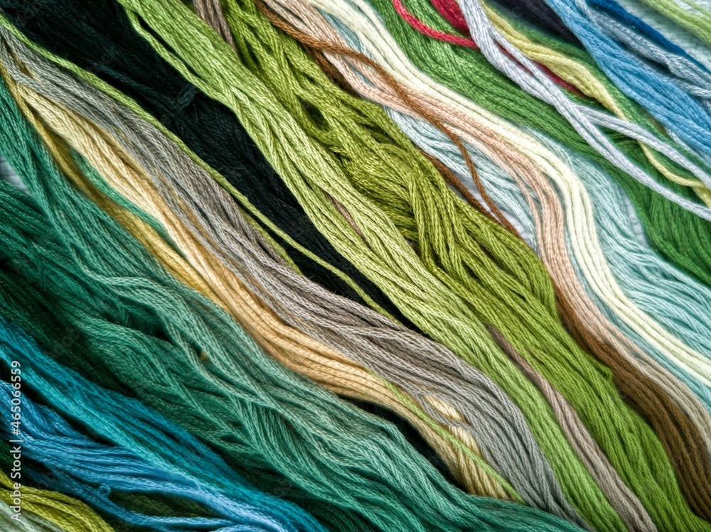 Obraz premium Multicolored sewing threads