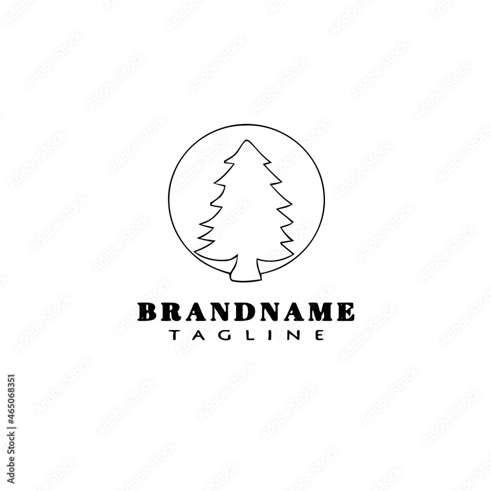 tree logo cute icon design template black isolated vector illustration tree logo cute icon design template black isolated vector illustration