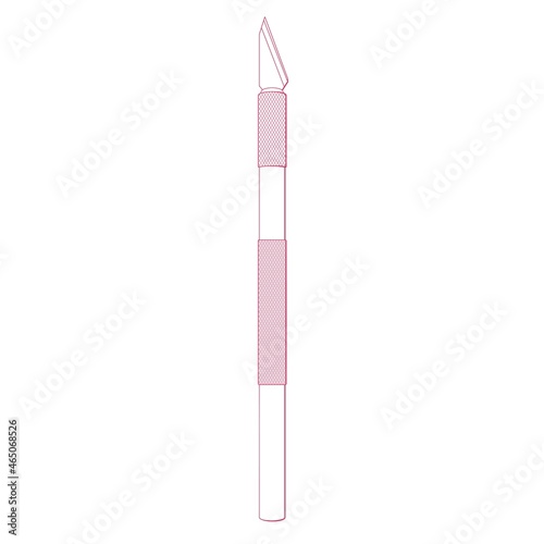 Utility knife for graphic design and crafts