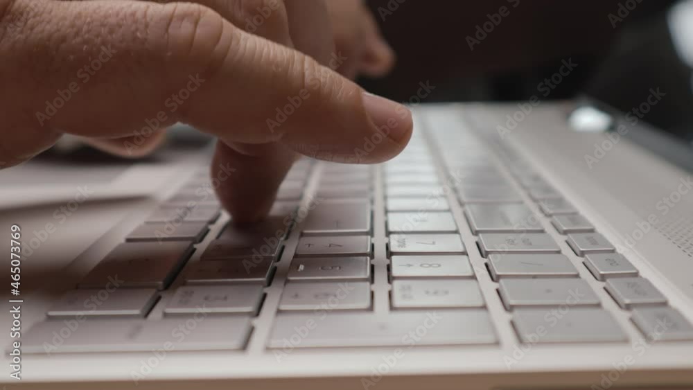 Close up man male hands typing laptop keyboard. Business busy worker programmer manager person search information in the Internet. Freelancer working with portable computer at home
Close up man male hands typing laptop keyboard. Business busy worker programmer manager person search information in the Internet. Freelancer working with portable computer at home