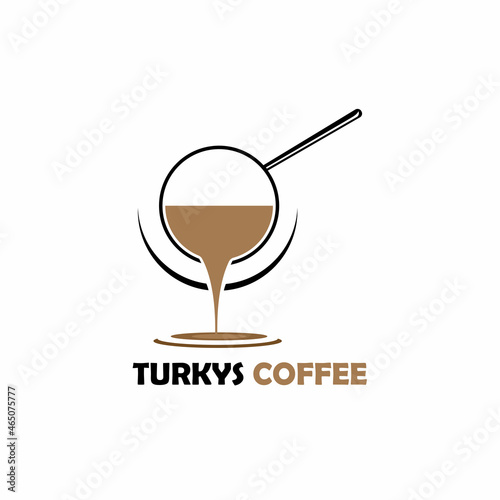 turkys coffee design logo vector. turkys coffee logo business restaurant