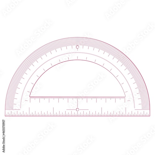 Protractor for drawing and engineering