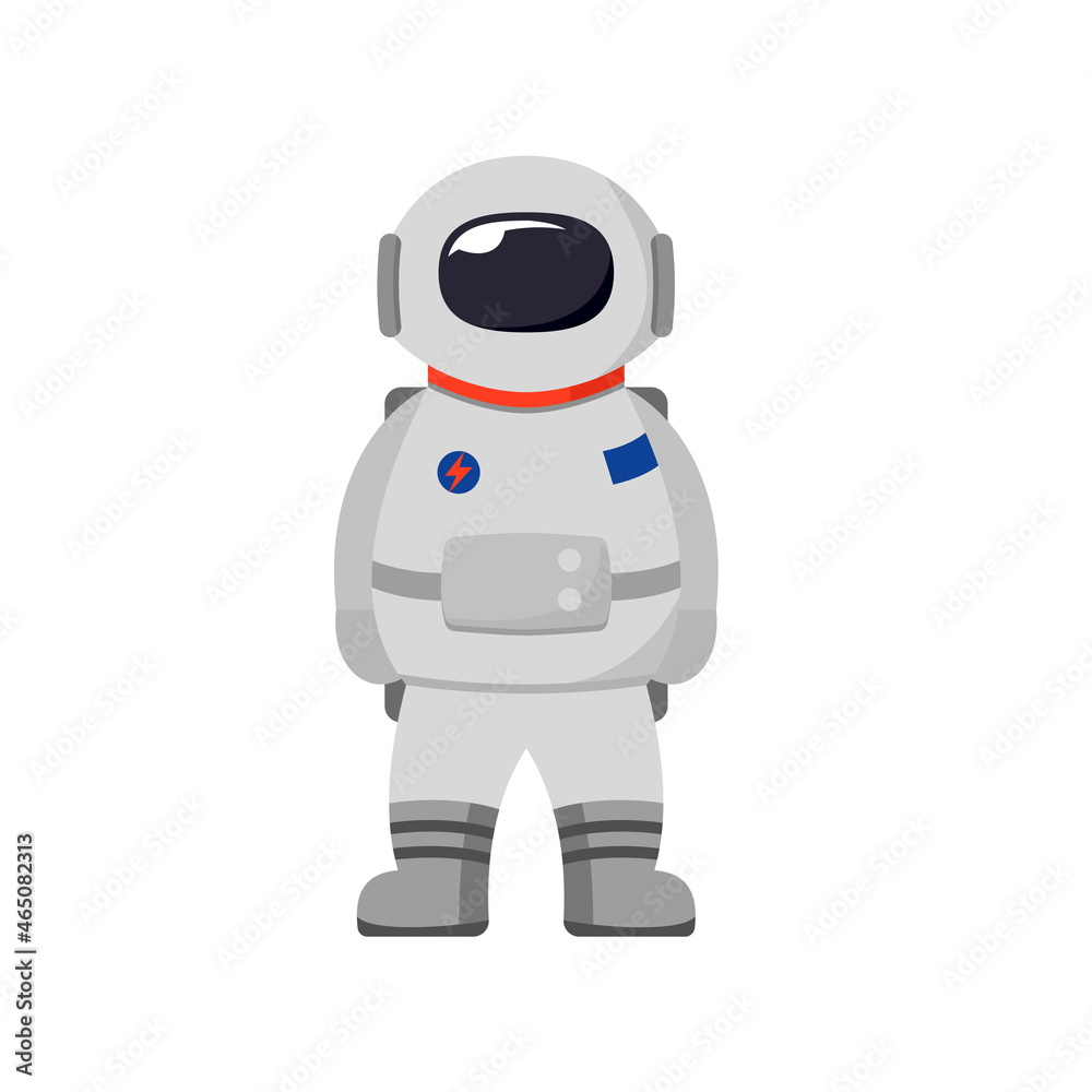 Astronauta, dibujo animado. Cosmonauta. Traje espacial de astronauta. Ilustración vectorial Astronauta, dibujo animado. Cosmonauta. Traje espacial de astronauta. Ilustración vectorial