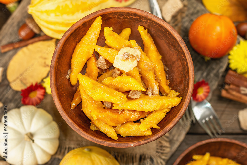 Pumpkin gnocchi or Italian dumplings. Healthy vegetarian squash dish with cottage cheese Pumpkin gnocchi or Italian dumplings. Healthy vegetarian squash dish with cottage cheese