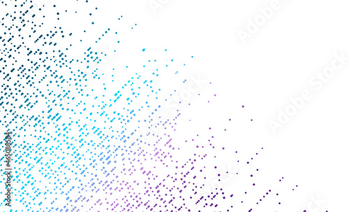 Abstract geometric shiny background with blue purple dots. Vector design