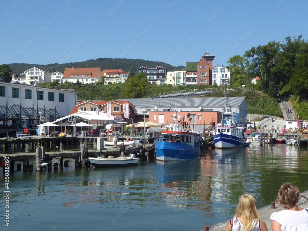 Fishing port of Sassnitz, Ruegen Island, Mecklenburg-Western Pomerania, Germany