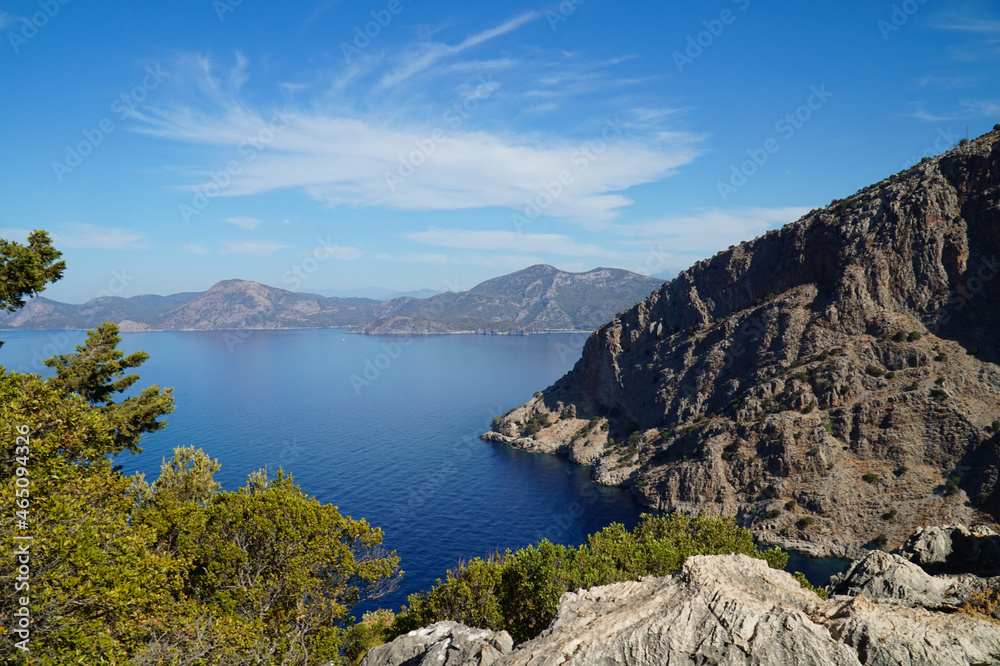 Beautiful landscapes of the coast of southern Turkey in the Taurus Mountains.
