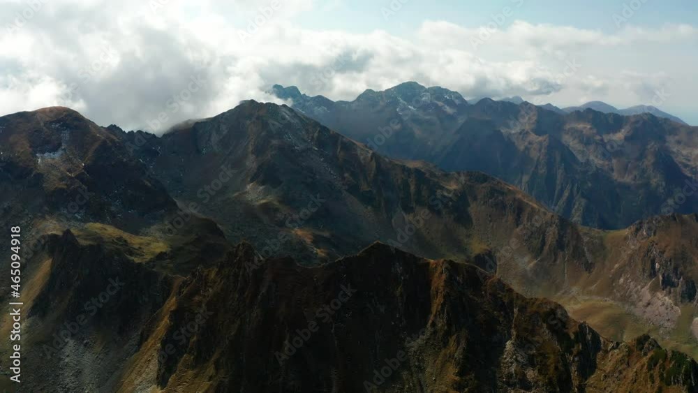 Aerial view of mountains near Transfagarash highway, Romania. Aerial view of mountains near Transfagarash highway, Romania.