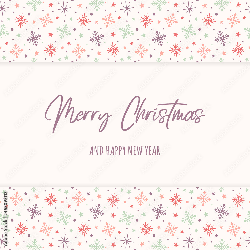 Chritmas card with snowflakes. Vector Chritmas card with snowflakes. Vector