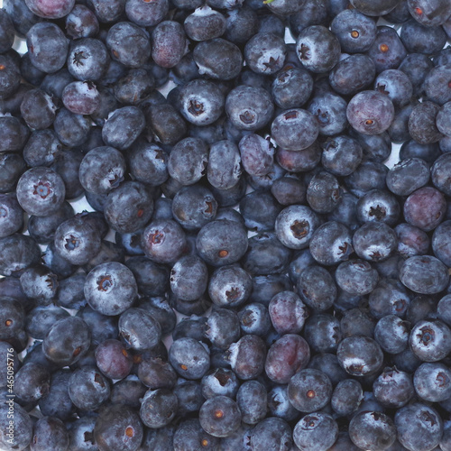Full frame close-up view of a fresh blueberries