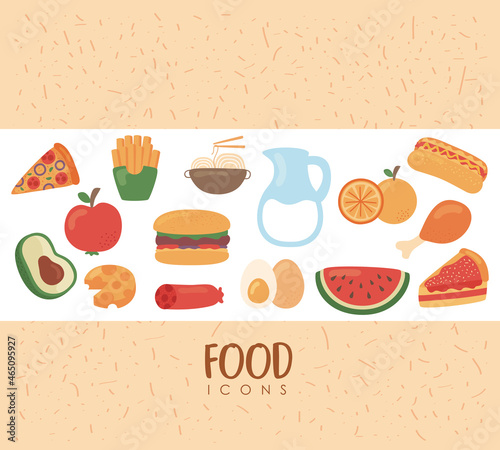 fifteen food nutritive icons