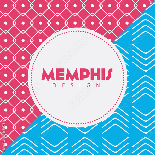 memphis texture frame