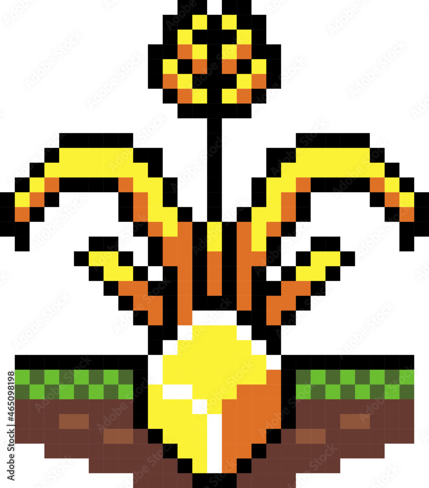 Fototapeta premium yield farming pixel icon