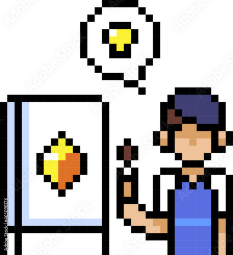 nft artist pixel icon