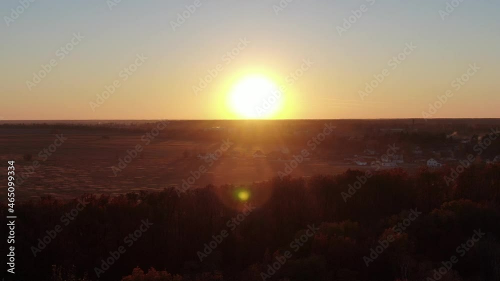 Beautiful autumn sunset in the field Beautiful autumn sunset in the field