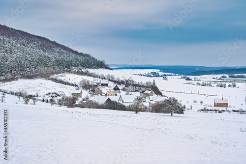 Schnee Winterlandschaft Dorf