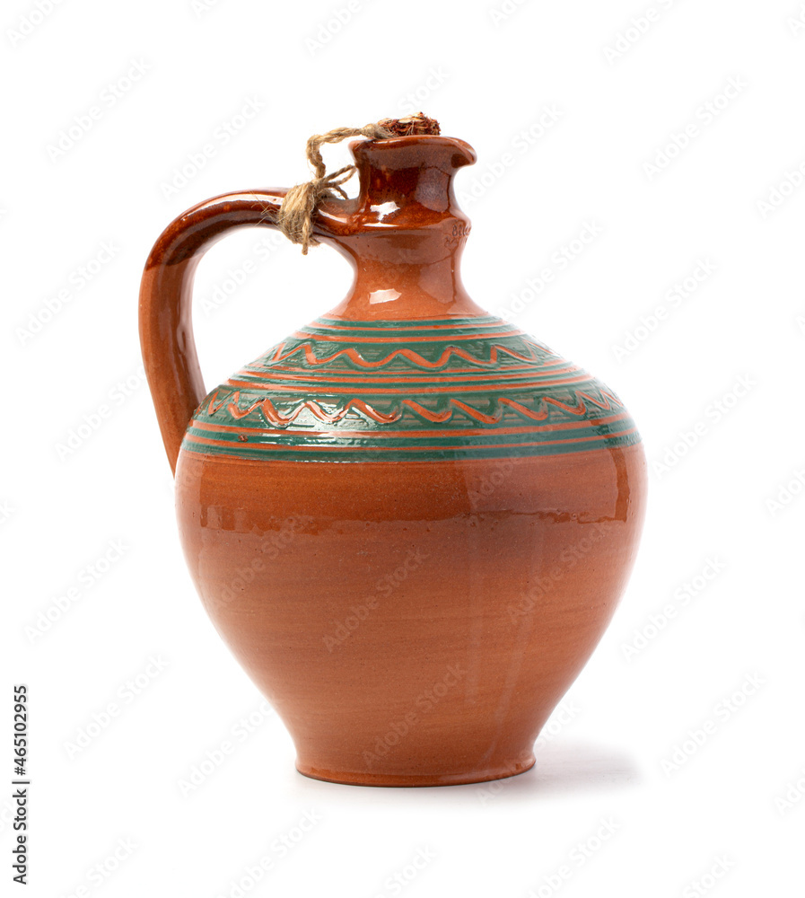 rustic jug isolated