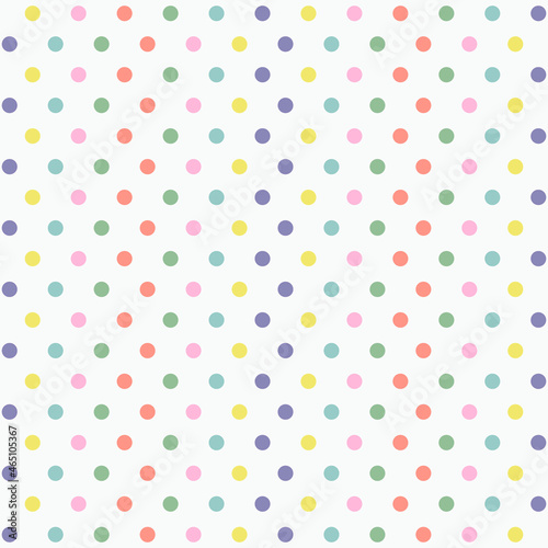 colorful seamless cute polka dots pattern stylish background