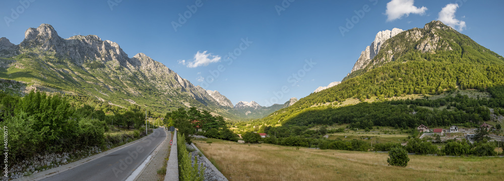Boge valley in summer in Albania