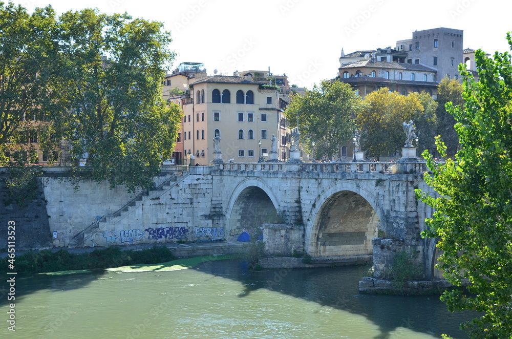 Fototapeta premium Some photos taken around the ancient and most beautiful city of Rome on a bright sunny day of October.