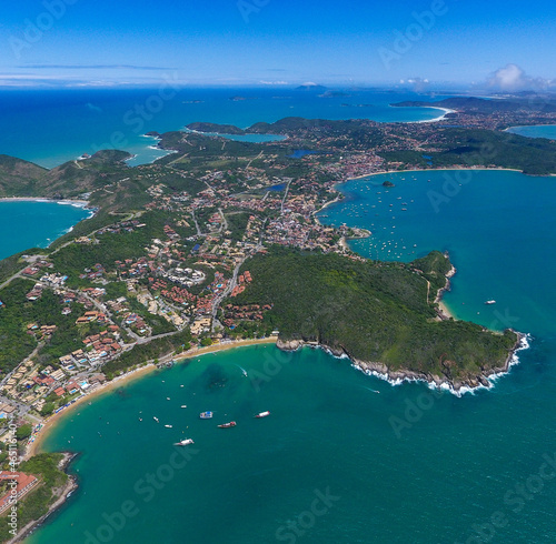 Peninsula in Brazil aerial photography