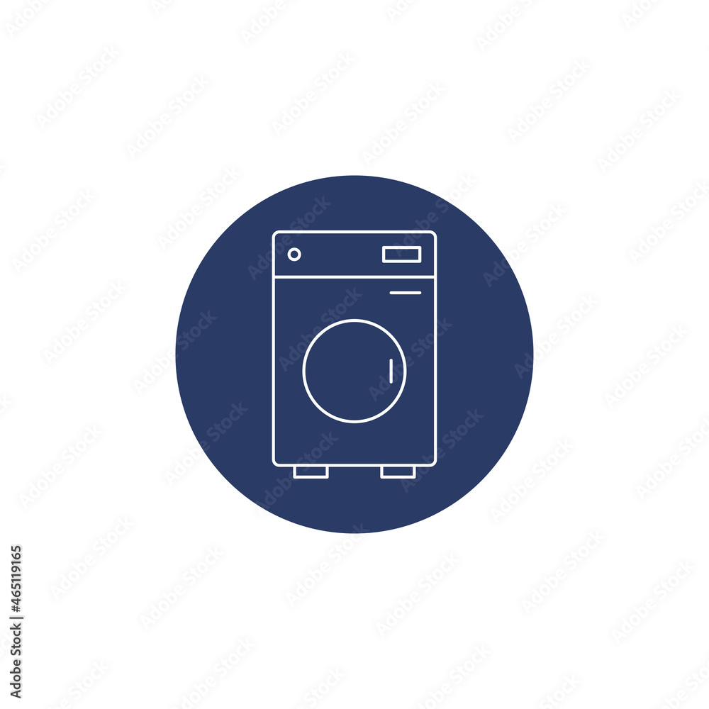 Electric household washing machine icon Electric household washing machine icon