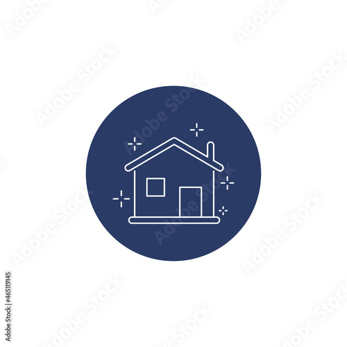 House Cleaning home icon vector