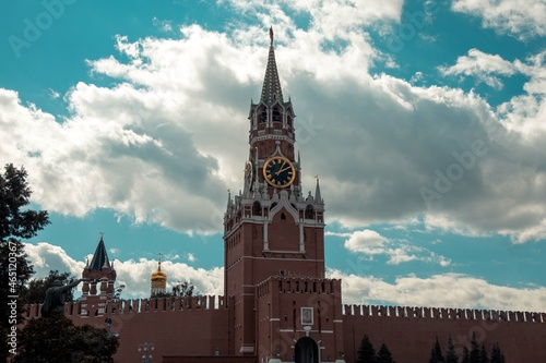 Beautiful architecture of the Moscow Kremlin