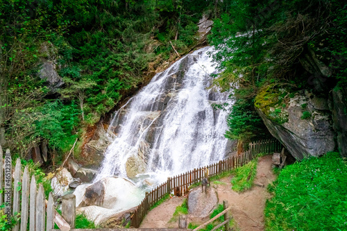 Frankbach Waterfalls in the Valle Aurina in South Tyrol photo