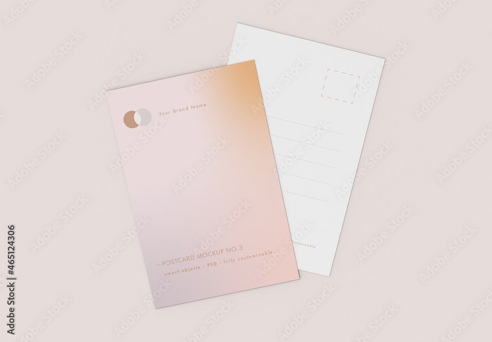 Branding Postcard Mockup Stock Template | Adobe Stock