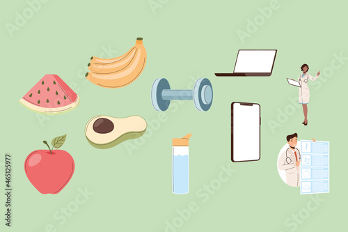online dietitian ten icons
