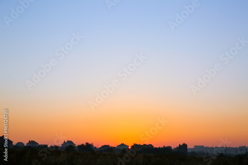 Beautiful view of sunset sky