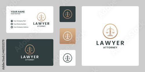 golden justice logo design inspiration for attorney and law enforcer