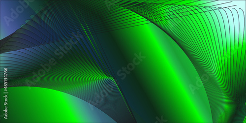 Abstract Green background with lines