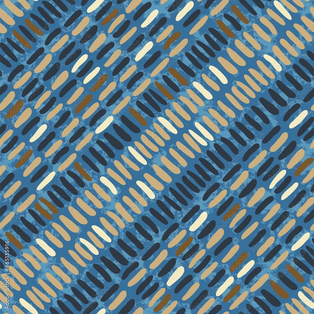 Naklejka premium Tribal background. Vector ethnic seamless pattern. Minimalist hand-drawn print.