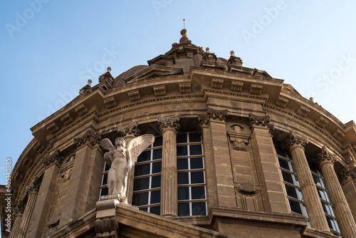 The upper part of the cathedral building