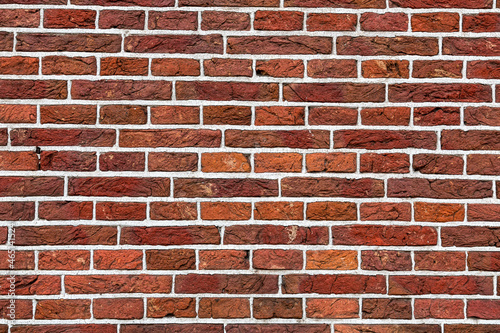 Red brick wall grunge texture background