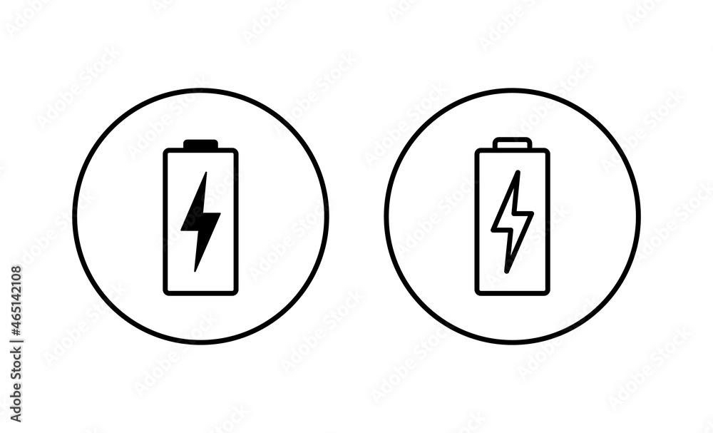 Battery icons set. battery Charging sign. battery charge level Battery icons set. battery Charging sign. battery charge level