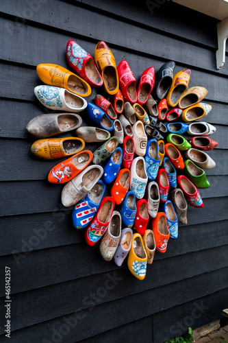 Traditional Dutch clogs, wooden shoes