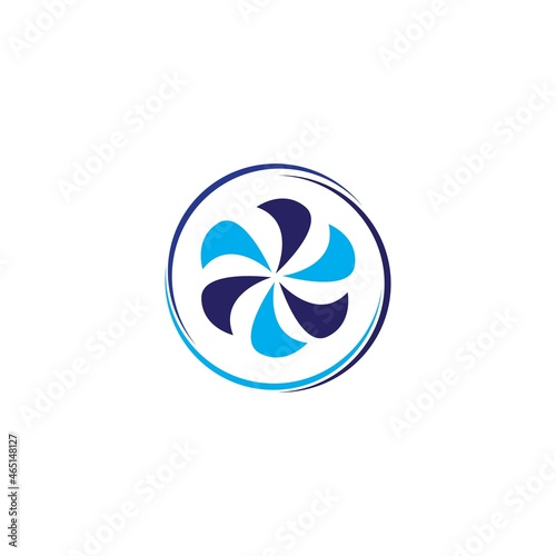 Air conditioner icon logo vector