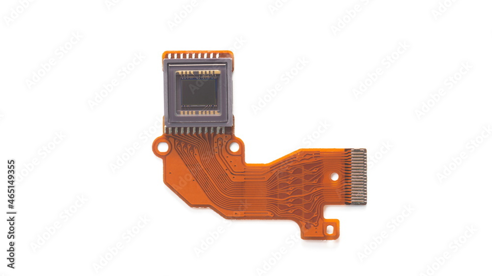 Digital camera sensor or CCD(Charge Coupled Device ) isolated on white background. Digital camera sensor or CCD(Charge Coupled Device ) isolated on white background.