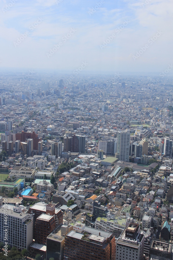 建物が密集している、東京都の都市風景