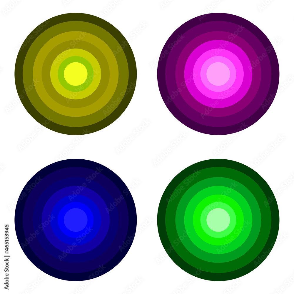 Color abstract circle. Green, purple, blue shapes. Art design. Creative logotype. Vector illustration. Stock image. Color abstract circle. Green, purple, blue shapes. Art design. Creative logotype. Vector illustration. Stock image.