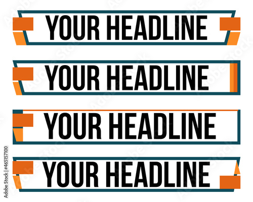Lower third video template collection