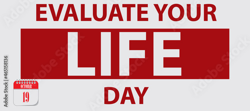 Card Evaluate Your Life Day